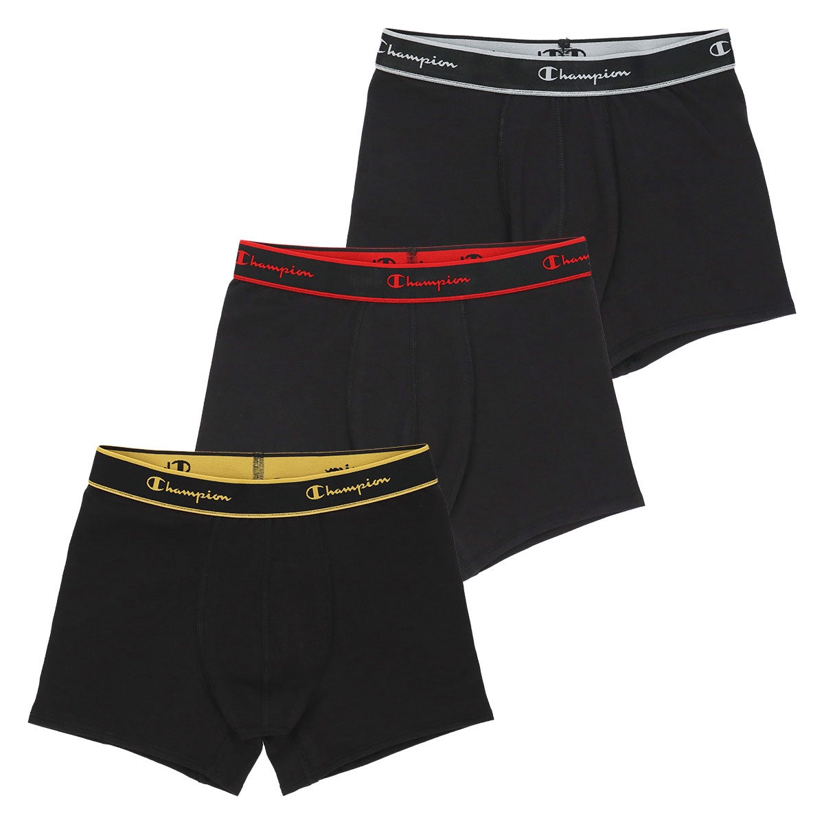 3枚セット】Champion メンズ ボクサーパンツ 抗菌防臭 前閉じ Cotton