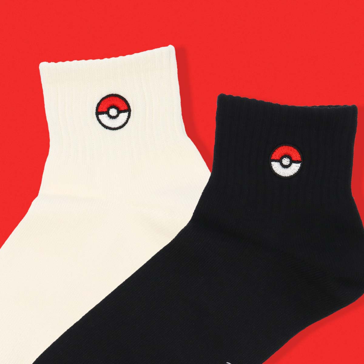 ポケモン モンスターボール ワンポイント ショート丈 カジュアル