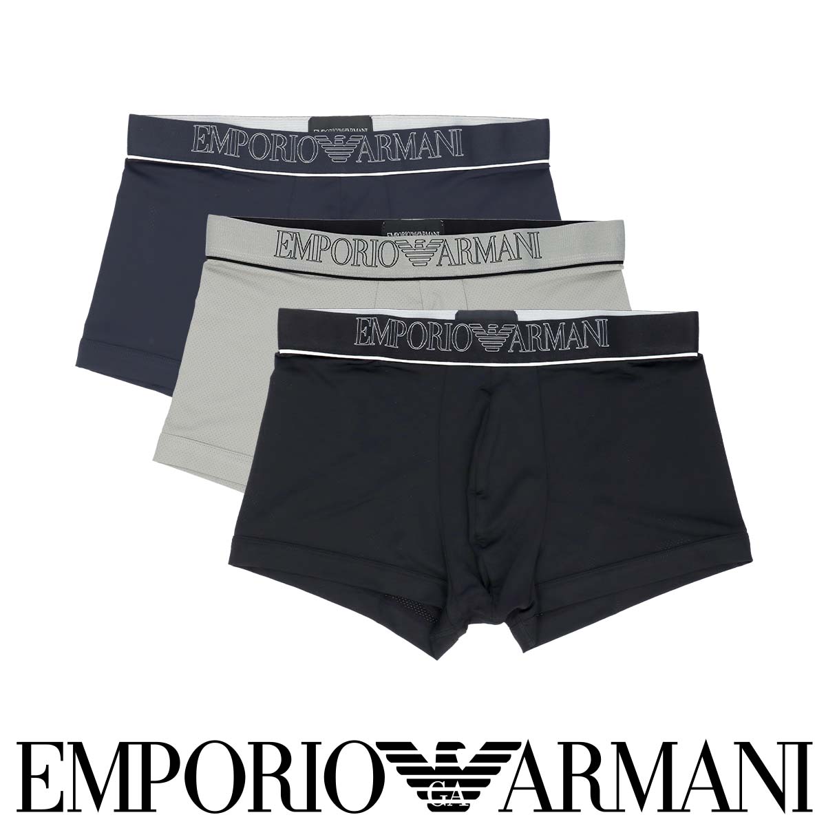 EMPORIO ARMANI UNDERLINED LOGOBAND アンダーラインド ロゴバンド
