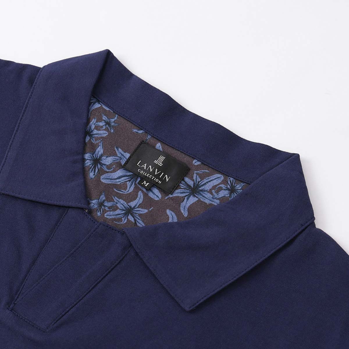 LANVIN COLLECTION 天竺無地 アロハ 半袖 Tシャツ 【M Lサイズ】メンズ