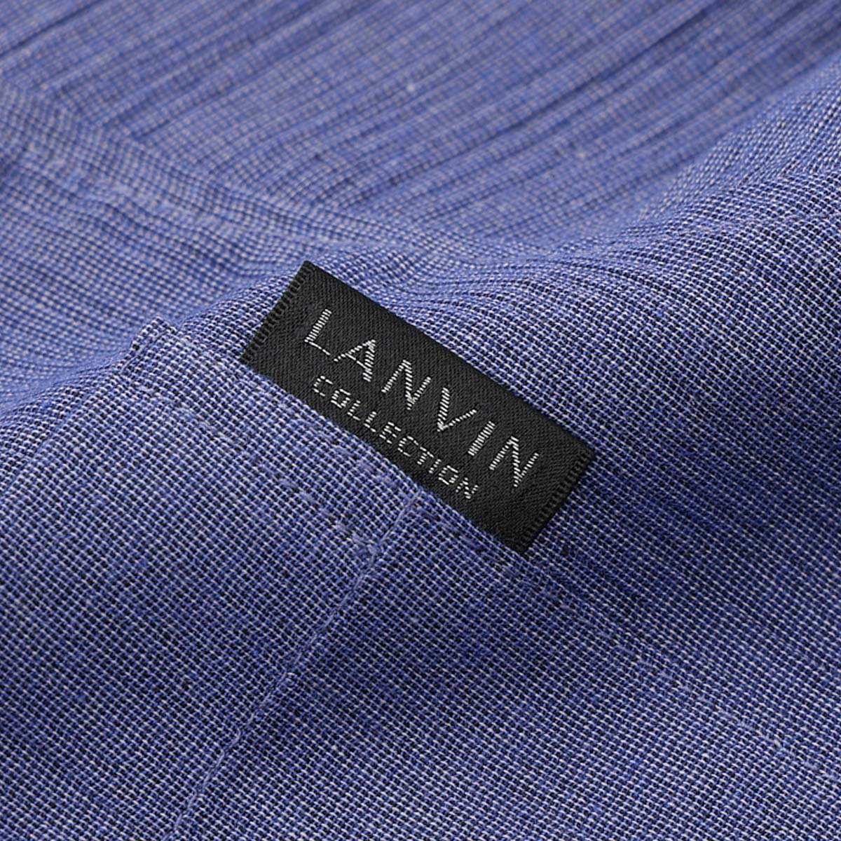 LANVIN COLLECTION 半袖 【M Lサイズ】 シャンブレー楊柳 日本製