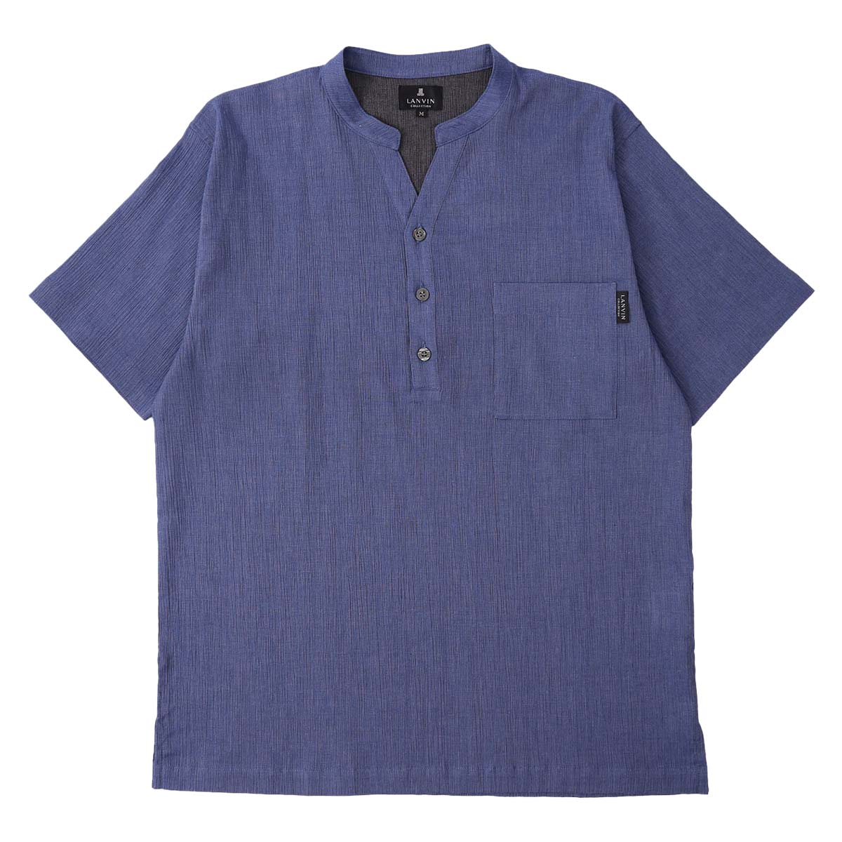 LANVIN COLLECTION 半袖 【M Lサイズ】 シャンブレー楊柳 日本製