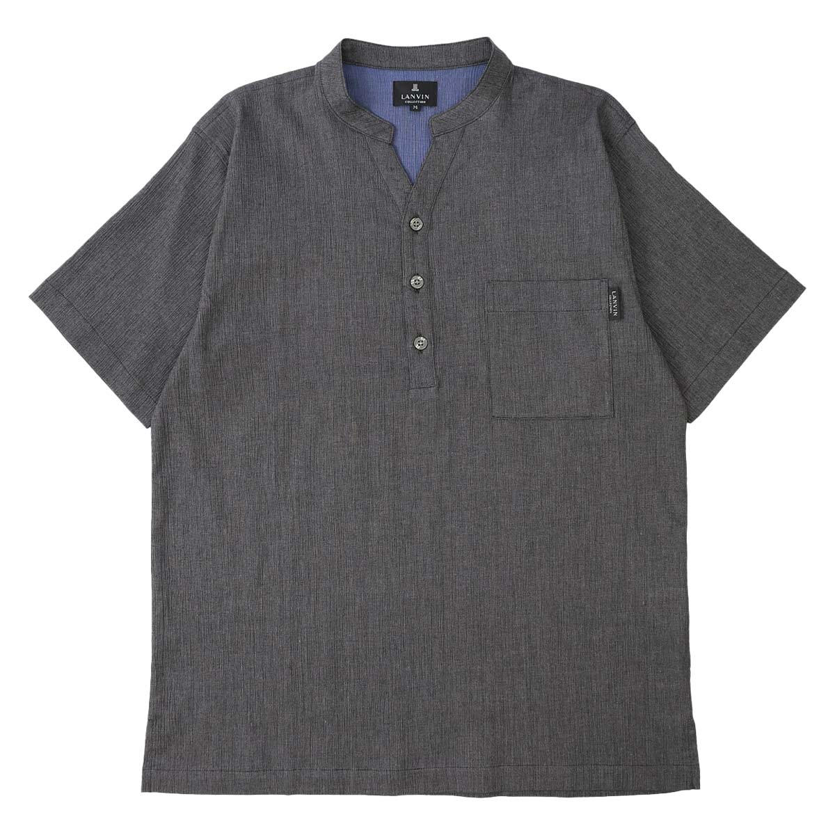 LANVIN COLLECTION 半袖 【M Lサイズ】 シャンブレー楊柳 日本製