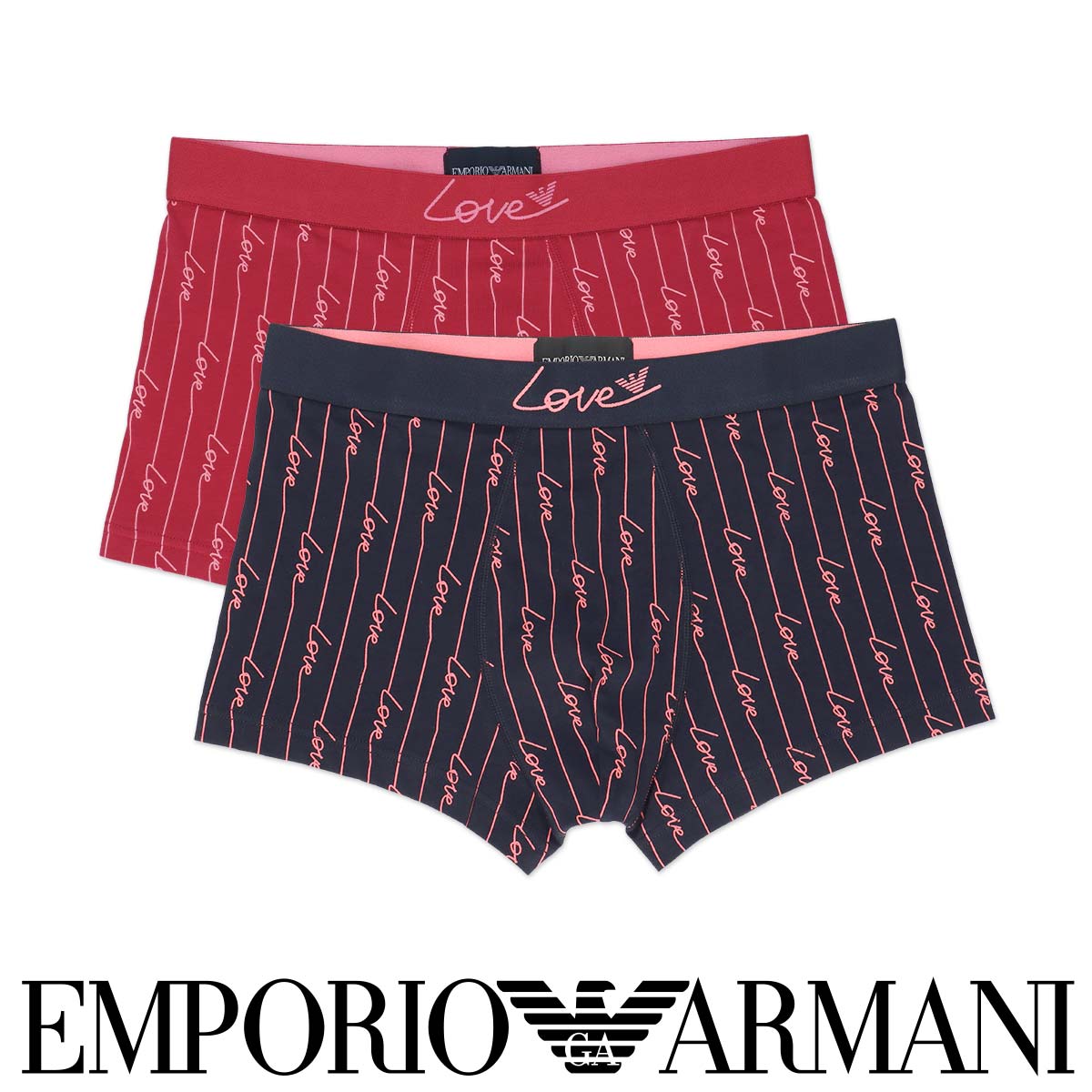 EMPORIO ARMANI CORE LOGOBAND コア ロゴバンド ボクサーパンツ 【S/M