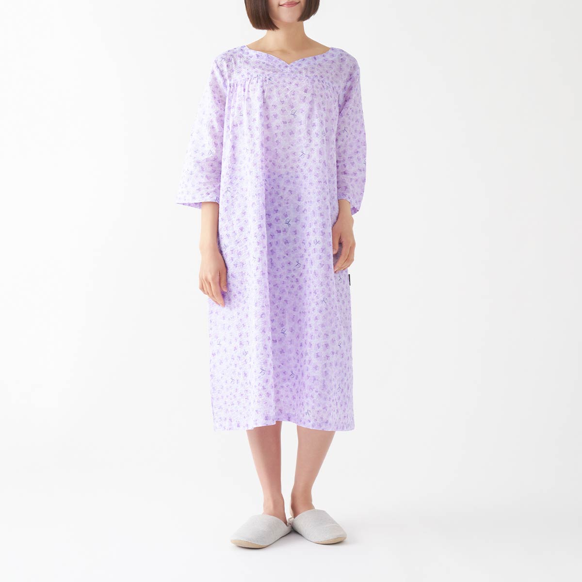 MLサイズ】LANVIN COLLECTION 軽くて涼しいパジャマ 綿100％ 通気性の