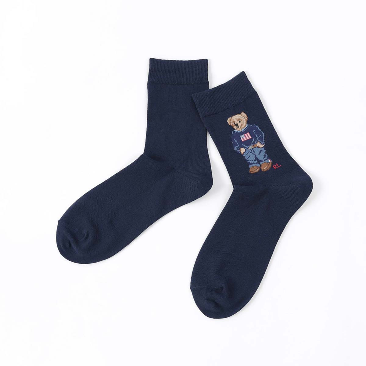 Polo Ralph Lauren ソックス 5足 25-27cm ポロベア POLO RALPH LAUREN KK フラッグベア ポロベア クルー丈 メンズ