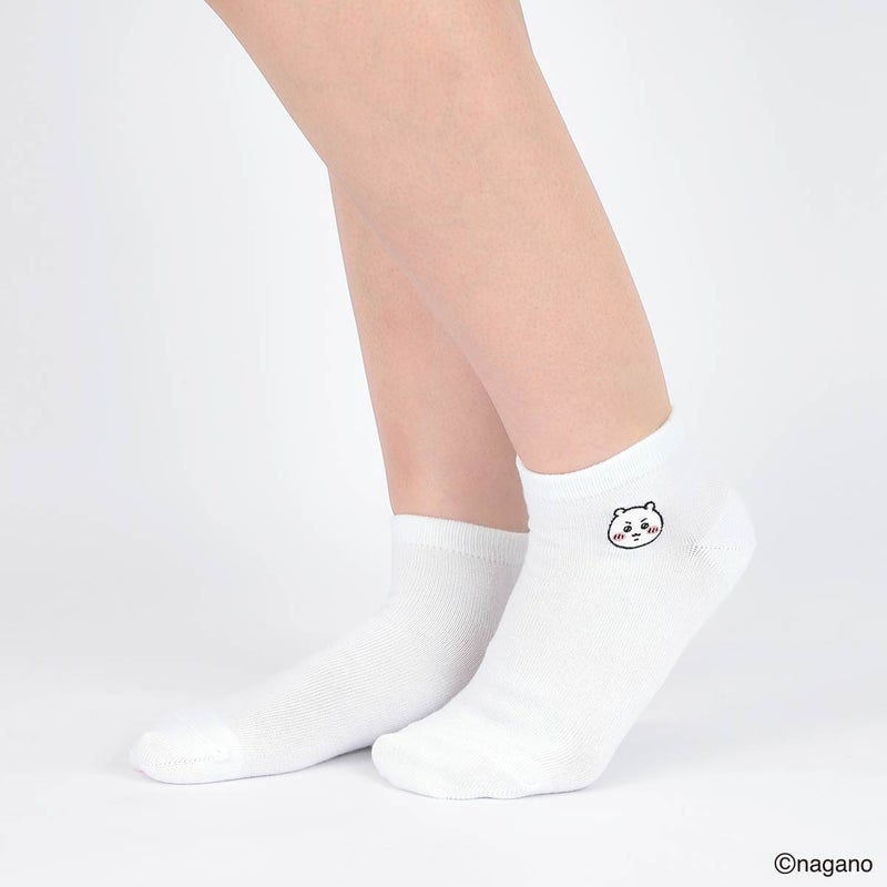 【3足セット】ちいかわワンポイント刺繍ちいかわハチワレうさぎスニーカー丈ソックスキッズ94153247