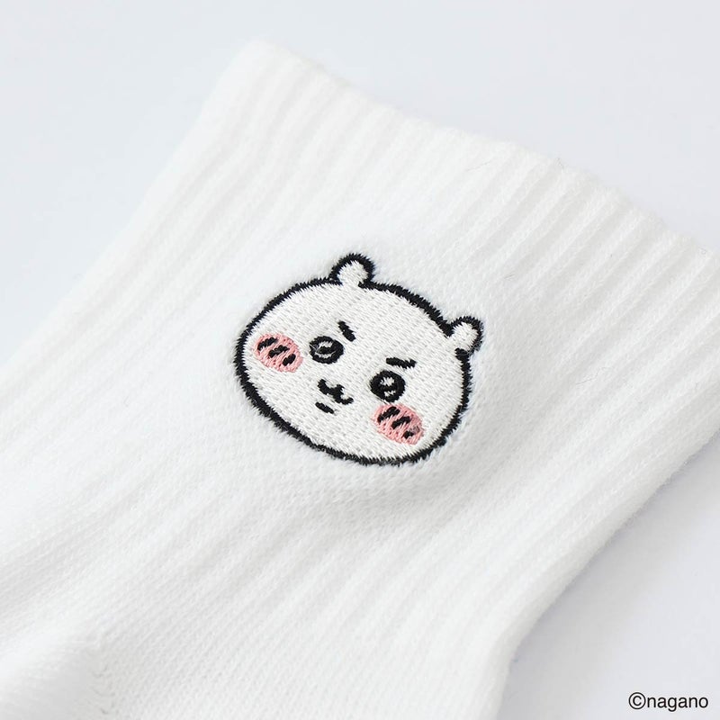 【3足セット】ちいかわワンポイント刺繍ちいかわハチワレうさぎショート丈ソックスキッズ94153248