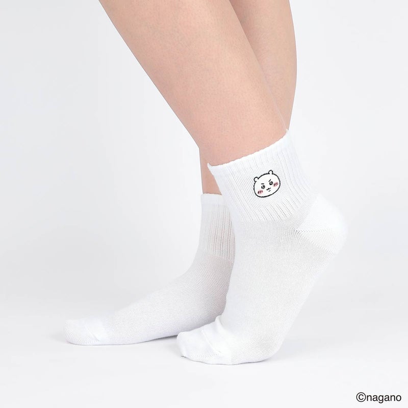 【3足セット】ちいかわワンポイント刺繍ちいかわハチワレうさぎショート丈ソックスキッズ94153248